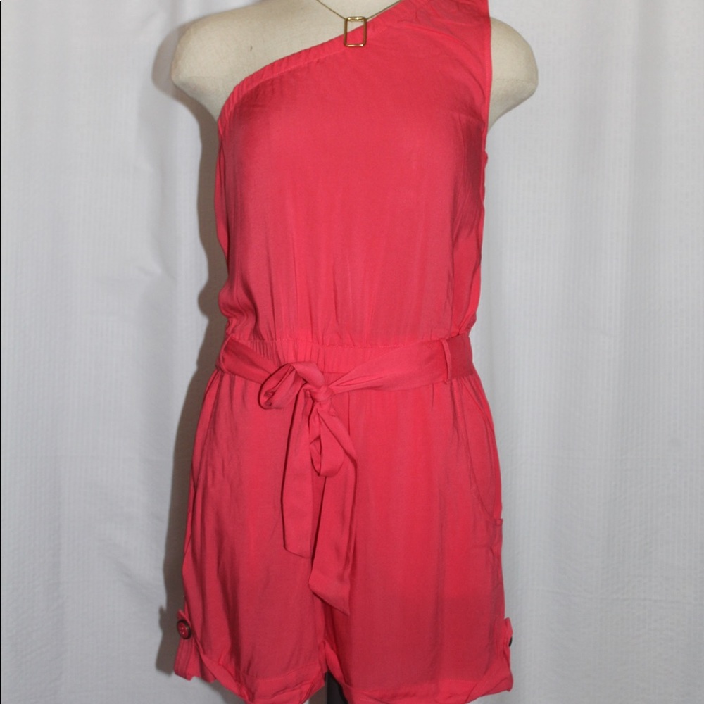 Slip On Romper Size Small color Red Orange